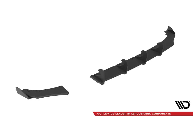 Maxton Design Street Pro Heckdiffusor für VW Polo GTI Mk6 Facelift schwarz mit Hochglanz Flaps – Ansicht 4