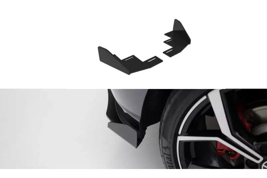 Maxton Design Street Pro Diffusor Flaps für VW Polo GTI Mk6 Facelift Hochglanz schwarz – Ansicht 1