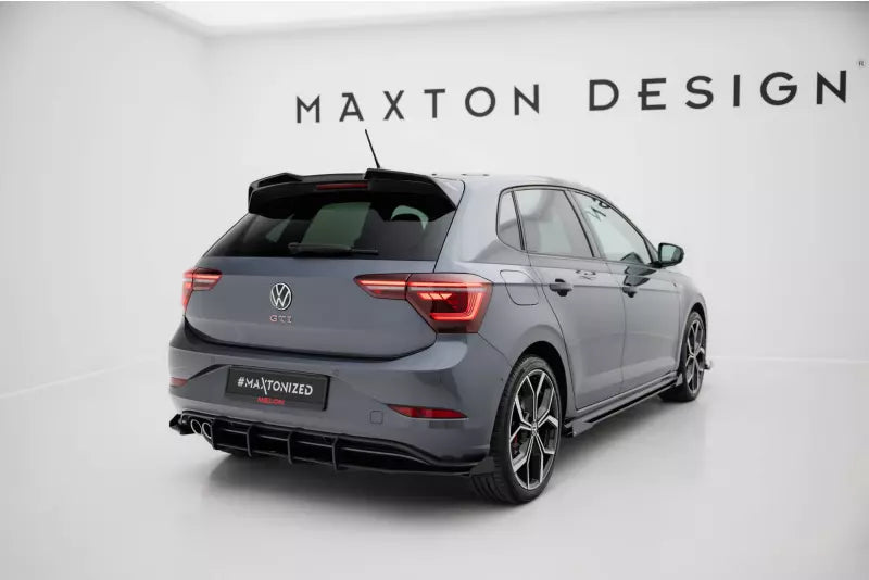 Maxton Design Street Pro Diffusor Flaps für VW Polo GTI Mk6 Facelift Hochglanz schwarz – Ansicht 2