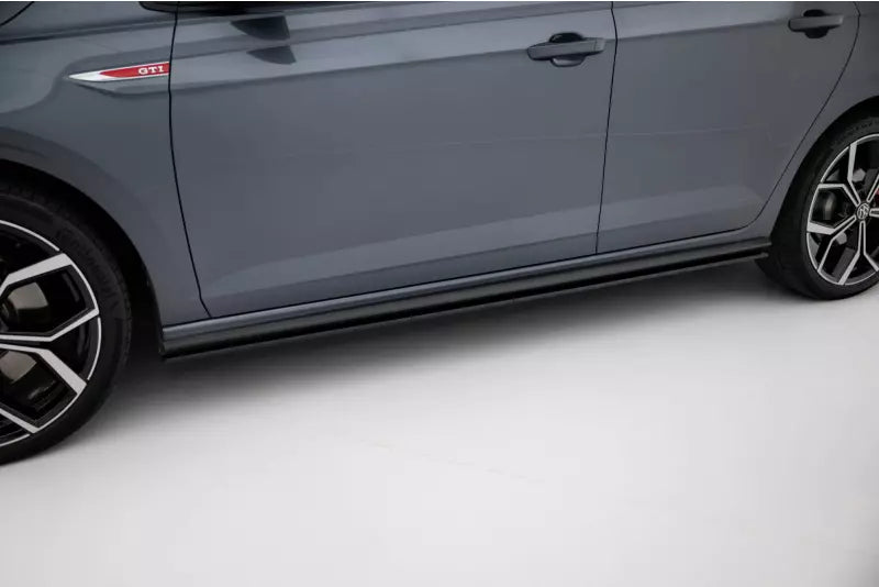 Maxton Design Street Pro Seitenschweller (Paar) für VW Polo GTI Mk6 Facelift schwarz – Ansicht 1