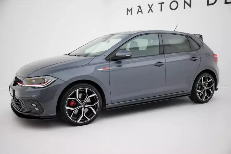 Maxton Design Street Pro Seitenschweller (Paar) für VW Polo GTI Mk6 Facelift schwarz – Ansicht 2