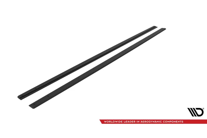 Maxton Design Street Pro Seitenschweller (Paar) für VW Polo GTI Mk6 Facelift schwarz – Ansicht 4