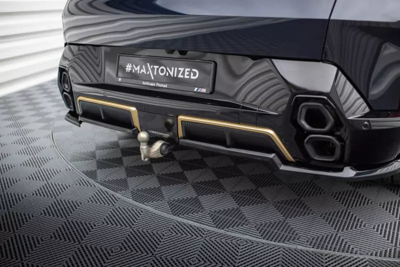 Maxton Design Heckdiffusor für BMW XM G09 Hochglanz schwarz – Ansicht 1