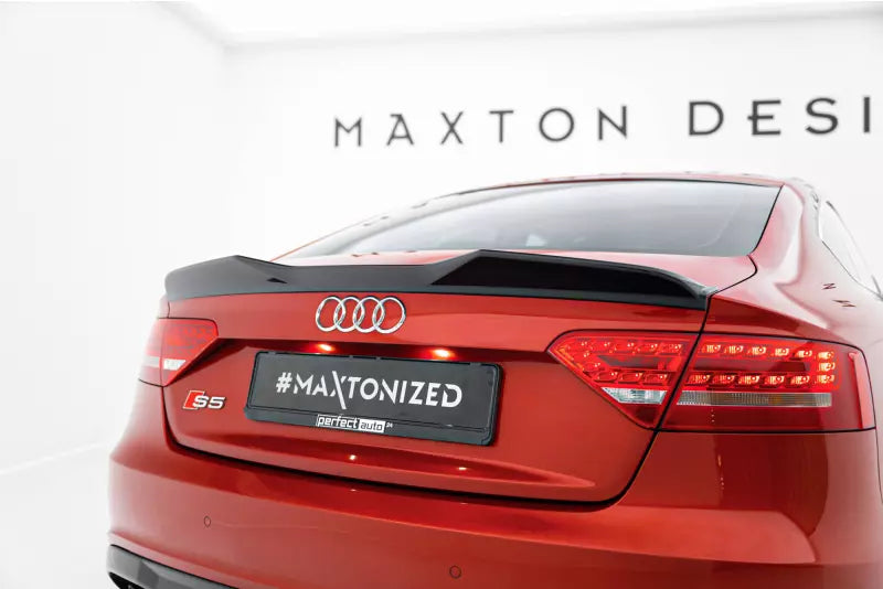 Maxton Design Heckspoiler 3D für Audi S5 / A5 S-Line B8 8T Sportback (2007-2016) Hochglanz schwarz – Ansicht 1