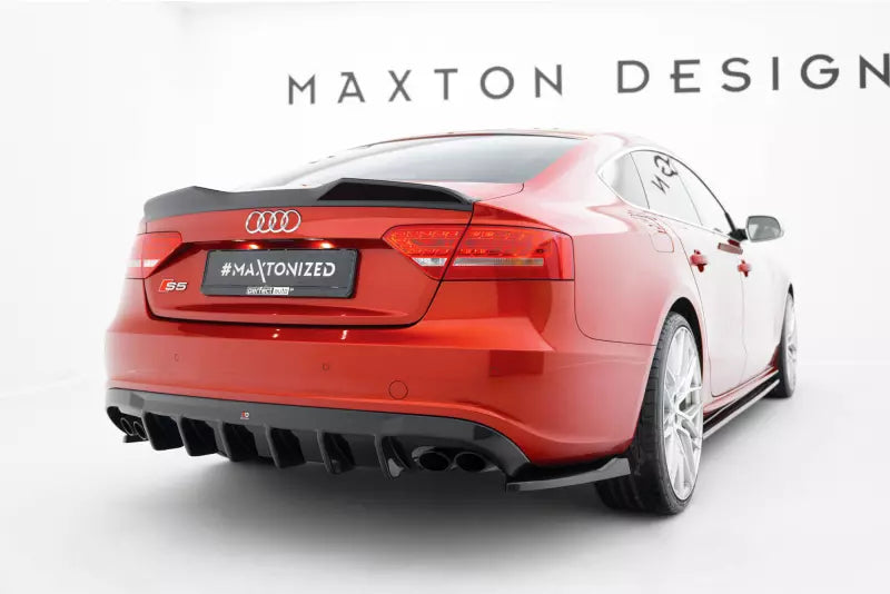Maxton Design Heckspoiler 3D für Audi S5 / A5 S-Line B8 8T Sportback (2007-2016) Hochglanz schwarz – Ansicht 2