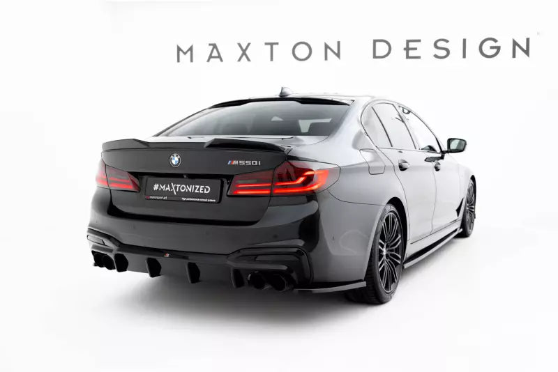 Maxton Design Heckspoiler 3D für BMW M550i / M-Paket Limousine G30 Hochglanz schwarz – Ansicht 2