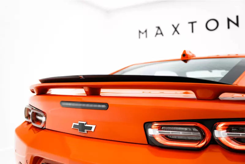 Maxton Design Heckspoiler Lippe für Chevrolet Camaro SS Mk6 Facelift Hochglanz schwarz – Ansicht 1