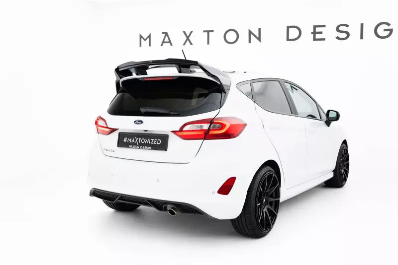 Maxton Design Heckspoiler Lippe für Ford Fiesta ST / ST-Line Mk8 / Mk8 Facelift (für Spoiler FO-FI-8-ST-FH1FP) Hochglanz schwarz – Ansicht 2