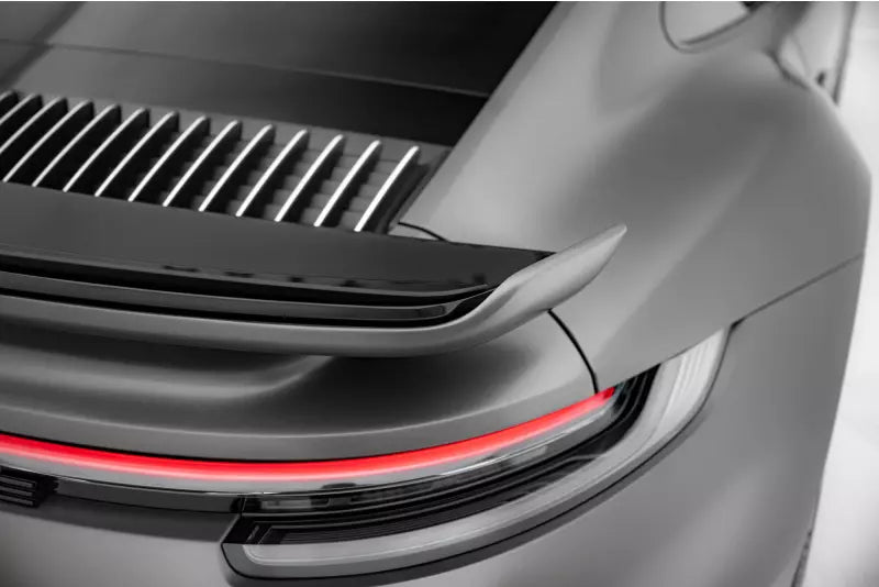 Maxton Design Heckspoiler Lippe für Porsche 911 Turbo S Aero Kit 992 Hochglanz schwarz – Ansicht 3
