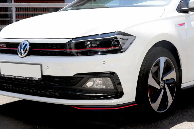 Maxton Design Diffusor Flaps V.5 für VW Polo 6 GTI Hochglanz rot – Ansicht 2