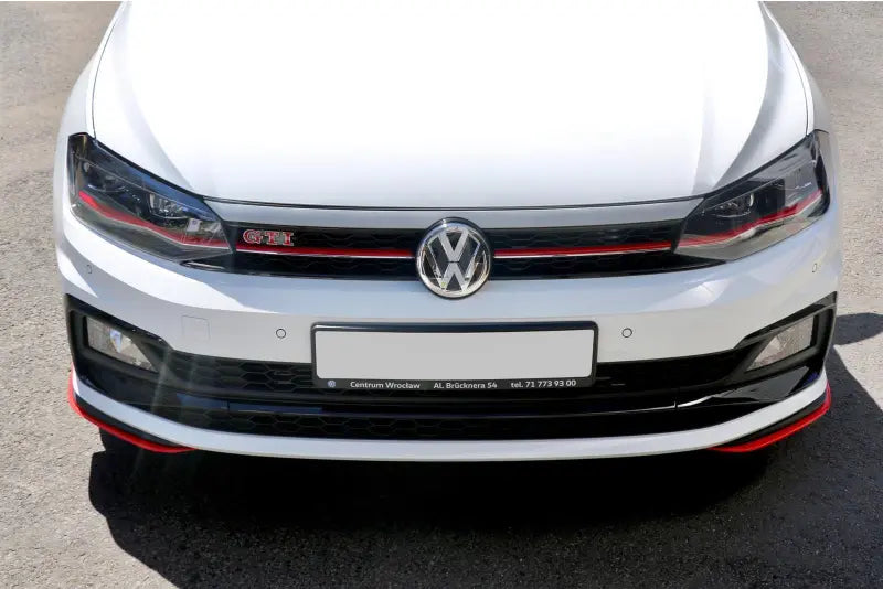 Maxton Design Diffusor Flaps V.5 für VW Polo 6 GTI Hochglanz rot – Ansicht 3