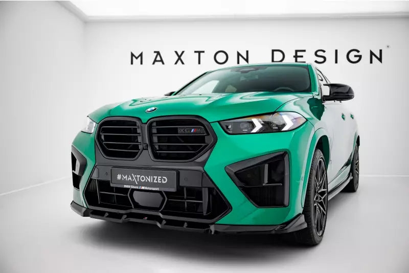 Maxton Design Frontlippe V.1 für BMW X6M F96 Facelift Hochglanz schwarz – Ansicht 1