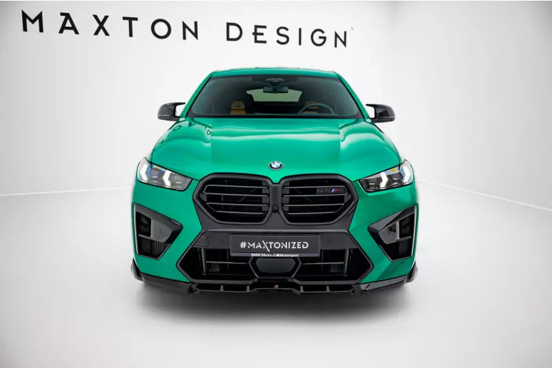 Maxton Design Frontlippe V.1 für BMW X6M F96 Facelift Hochglanz schwarz – Ansicht 2