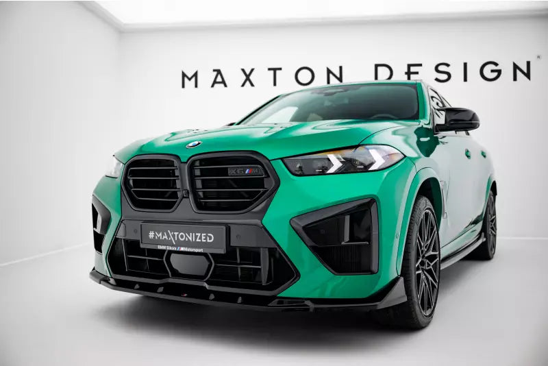 Maxton Design Frontlippe V.2 für BMW X6M F96 Facelift Hochglanz schwarz – Ansicht 1