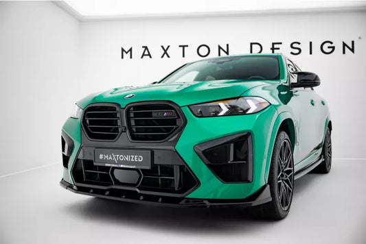 Maxton Design Frontlippe V.2 für BMW X6M F96 Facelift Hochglanz schwarz – Ansicht 1