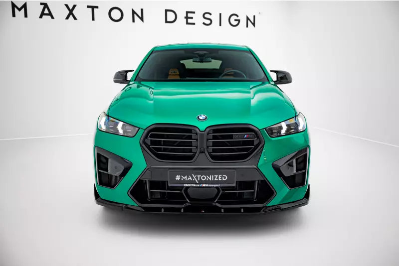 Maxton Design Frontlippe V.2 für BMW X6M F96 Facelift Hochglanz schwarz – Ansicht 2