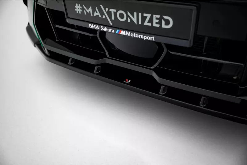Maxton Design Frontlippe V.2 für BMW X6M F96 Facelift Hochglanz schwarz – Ansicht 3
