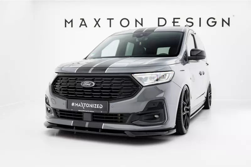 Maxton Design Frontlippe für Ford Transit Connect Mk3 Hochglanz schwarz – Ansicht 1