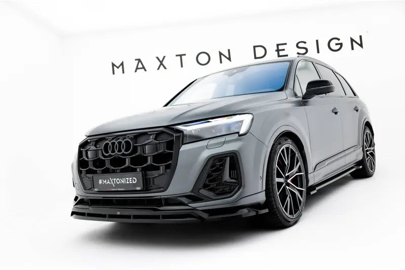 Maxton Design Frontlippe für Audi Q7 S-Line Mk2 Facelift 2 (2023-) Hochglanz schwarz – Ansicht 1
