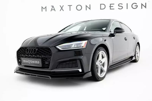 Maxton Design Frontlippe für Audi S5 / A5 S-Line Coupe / Sportback F5 Hochglanz schwarz – Ansicht 1