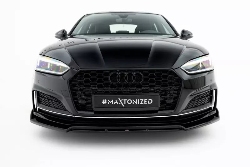 Maxton Design Frontlippe für Audi S5 / A5 S-Line Coupe / Sportback F5 Hochglanz schwarz – Ansicht 2