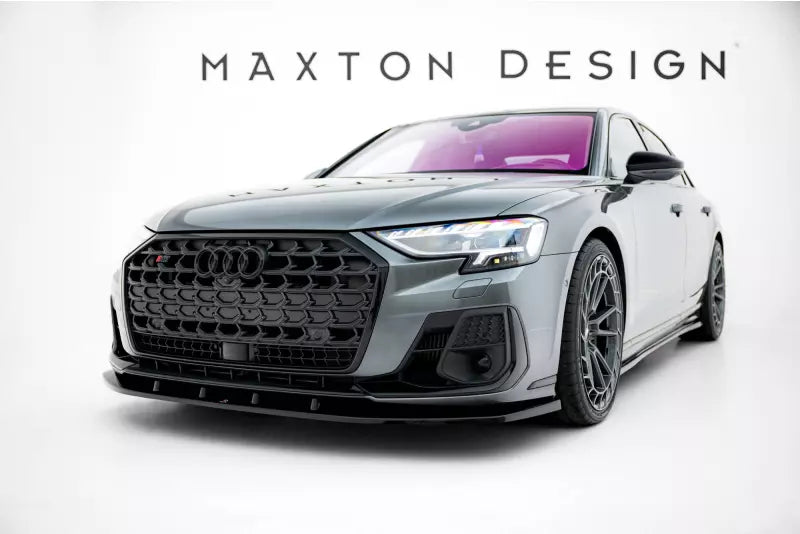 Maxton Design Frontlippe V.1 für Audi S8 / A8 S-Line D5 Facelift Hochglanz schwarz – Ansicht 1