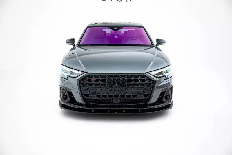 Maxton Design Frontlippe V.1 für Audi S8 / A8 S-Line D5 Facelift Hochglanz schwarz – Ansicht 2