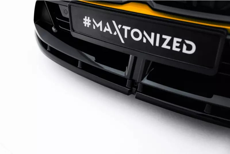 Maxton Design Frontlippe V.1 für BMW 1er M-Paket F70 Hochglanz schwarz – Ansicht 3