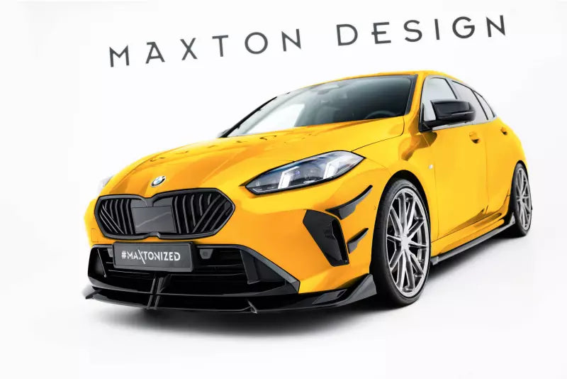 Maxton Design Frontlippe V.2 für BMW 1er M-Paket F70 Hochglanz schwarz – Ansicht 1