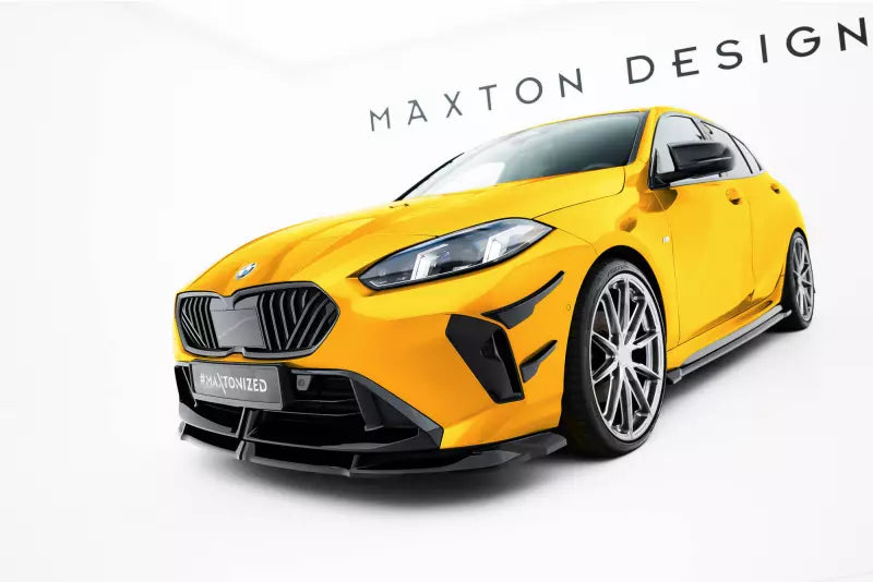 Maxton Design Frontlippe V.3 für BMW 1er M-Paket F70 Hochglanz schwarz – Ansicht 1