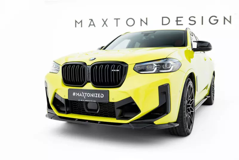 Maxton Design Frontlippe für BMW X4M F98 Facelift Hochglanz schwarz – Ansicht 1