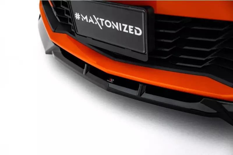 Maxton Design Frontlippe V.2 für Chevrolet Camaro SS Mk6 Facelift Hochglanz schwarz – Ansicht 3