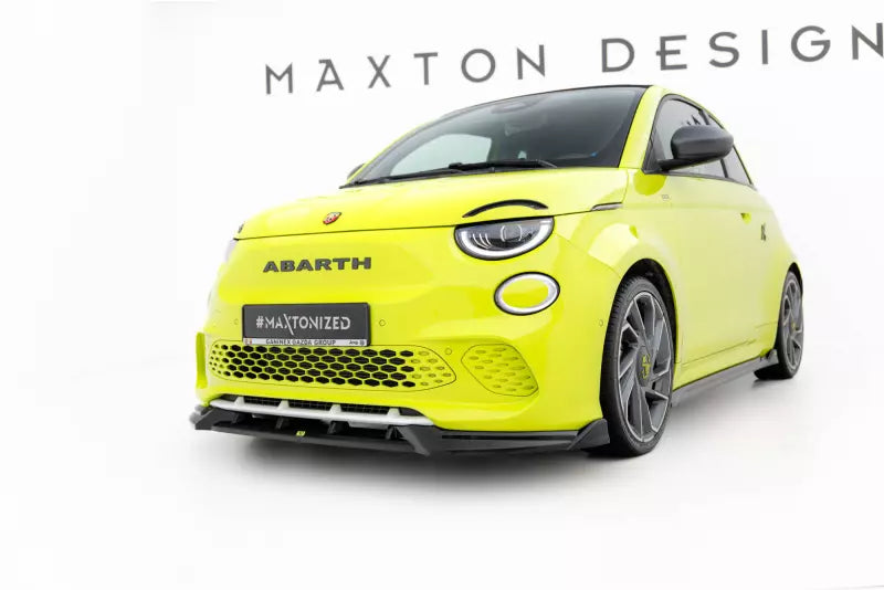 Maxton Design Frontlippe für Fiat Abarth 500e Hochglanz schwarz – Ansicht 1