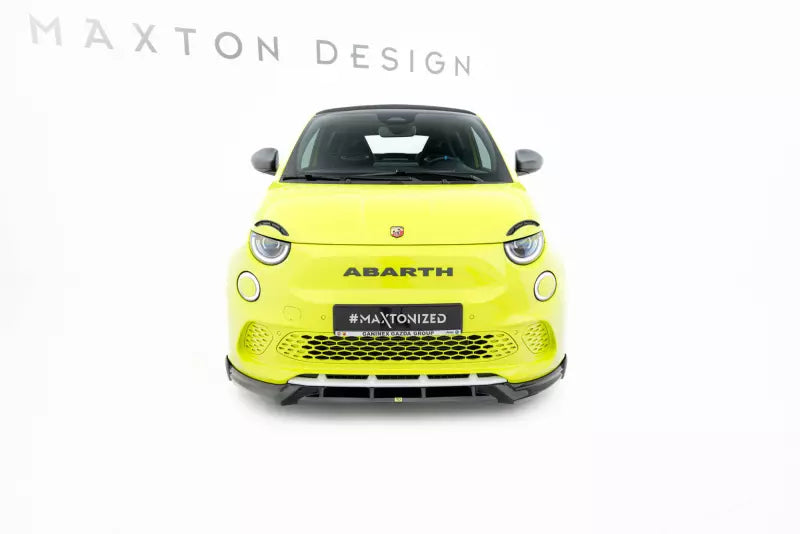Maxton Design Frontlippe für Fiat Abarth 500e Hochglanz schwarz – Ansicht 2