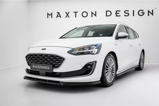 Maxton Design Frontlippe V.2 für Ford Focus Vignale Mk4 Hochglanz schwarz – Ansicht 1