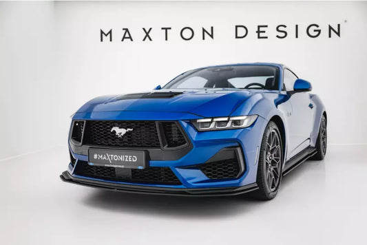 Maxton Design Street Pro Frontlippe für Ford Mustang GT Mk7 schwarz – Ansicht 1