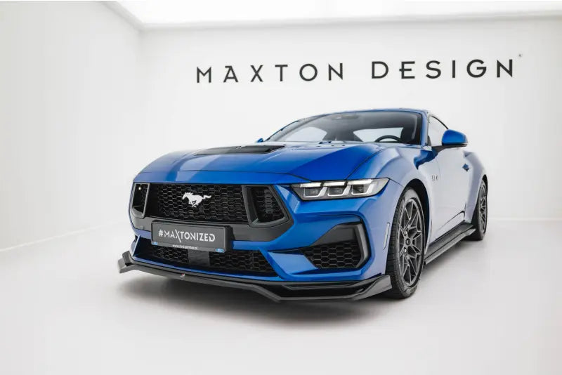 Maxton Design Frontlippe V.1 für Ford Mustang GT Mk7 Hochglanz schwarz – Ansicht 3