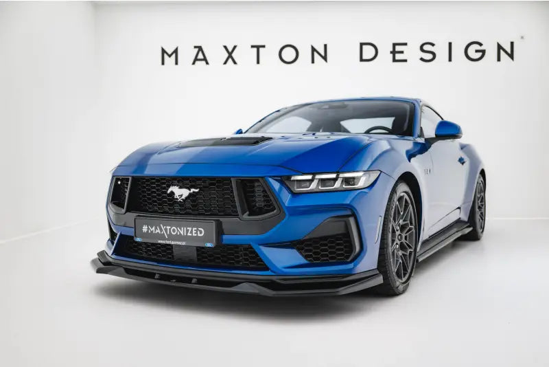 Maxton Design Frontlippe V.2 für Ford Mustang GT Mk7 Hochglanz schwarz – Ansicht 4