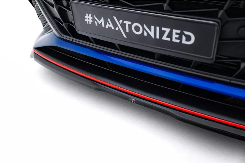 Maxton Design Frontlippe V.1 für Hyundai Elantra N Mk7 Hochglanz schwarz – Ansicht 3