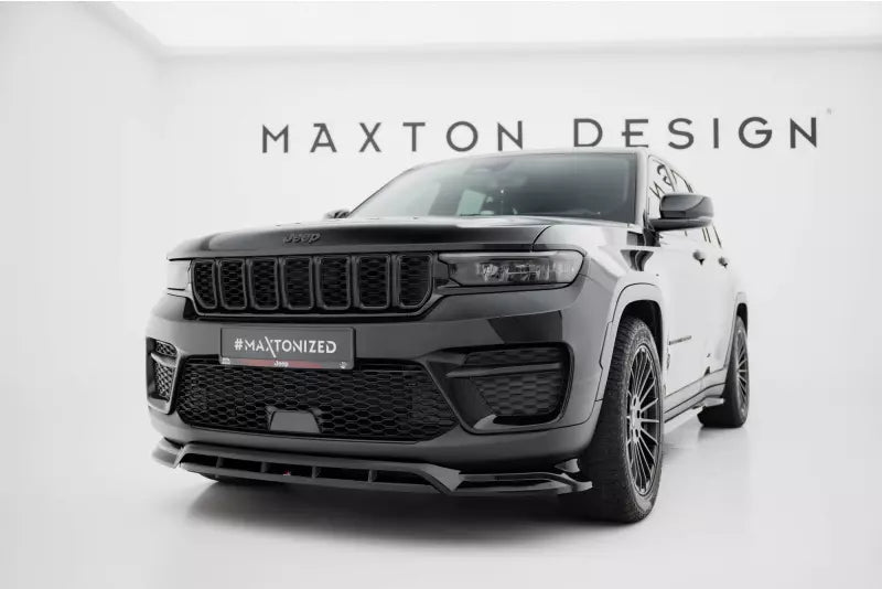 Maxton Design Frontlippe für Jeep Grand Cherokee Trailhawk Mk5 Hochglanz schwarz – Ansicht 1