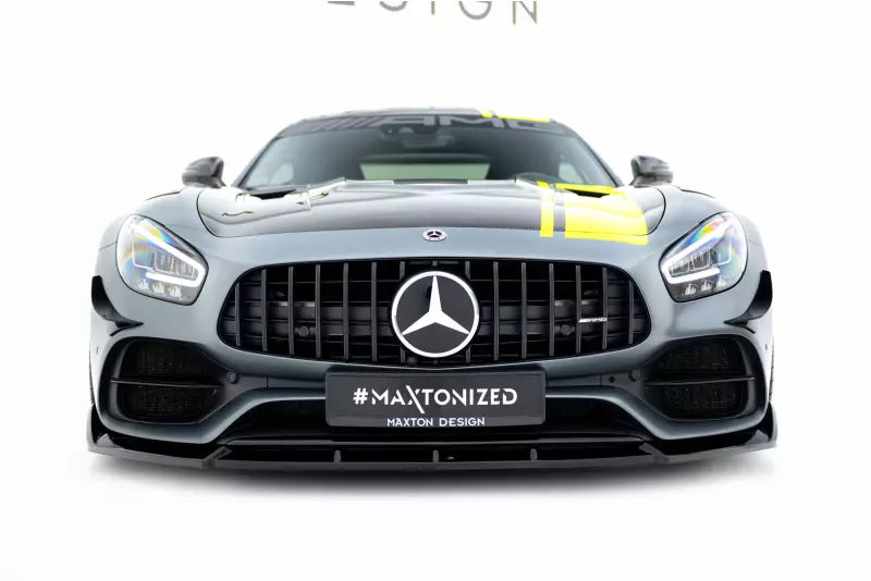 Maxton Design Frontlippe für Mercedes-AMG-GT C C190 Facelift Hochglanz schwarz – Ansicht 3