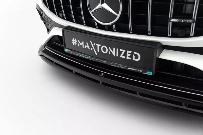 Maxton Design Frontlippe für Mercedes-AMG CLA 35 Coupe / Shooting Brake C118 Facelift / X118 Facelift Hochglanz schwarz – Ansicht 3
