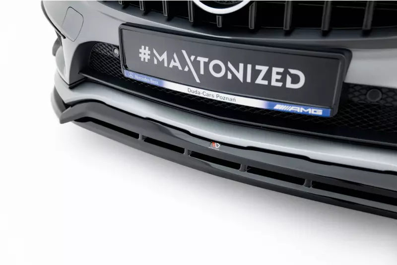 Maxton Design Frontlippe für Mercedes GLA 45 AMG Off-roader X156 Hochglanz schwarz – Ansicht 3