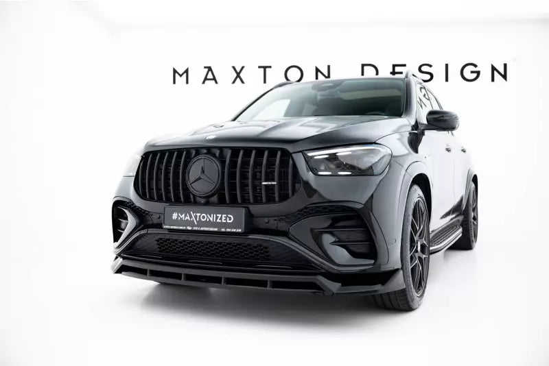 Maxton Design Frontlippe für Mercedes-AMG GLE 53 / AMG-Line SUV / Coupe W167 Facelift / C167 Facelift Hochglanz schwarz – Ansicht 1