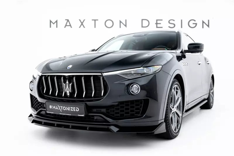 Maxton Design Frontlippe für Maserati Levante GT Mk1 Facelift Hochglanz schwarz – Ansicht 1