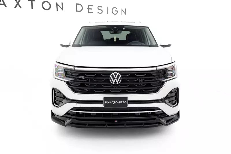 Maxton Design Frontlippe für VW Atlas R-Line Mk1 Facelift 2 Hochglanz schwarz – Ansicht 2