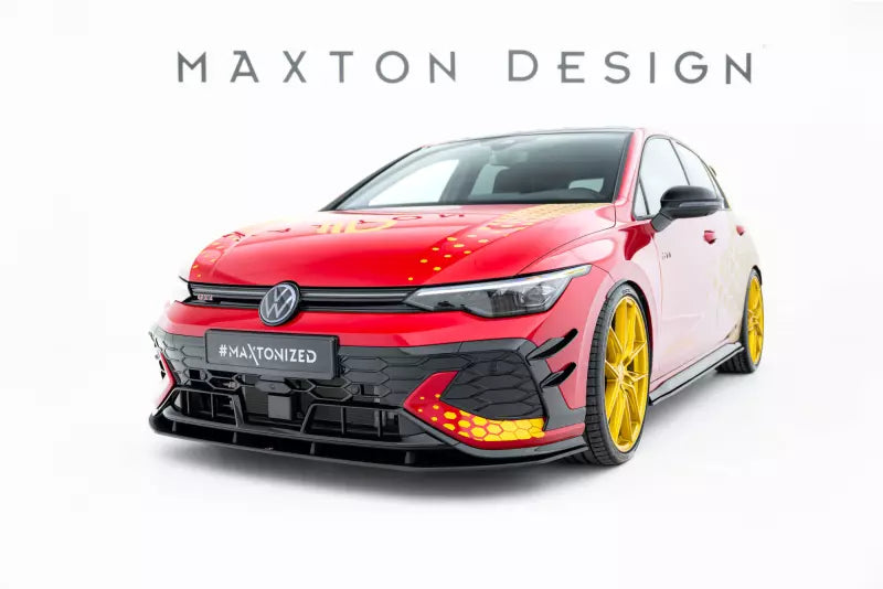 Maxton Design Street Pro Frontlippe für VW Golf 8 GTI Clubsport Facelift schwarz – Ansicht 1