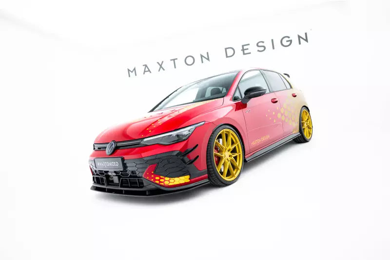 Maxton Design Street Pro Frontlippe für VW Golf 8 GTI Clubsport Facelift schwarz – Ansicht 3