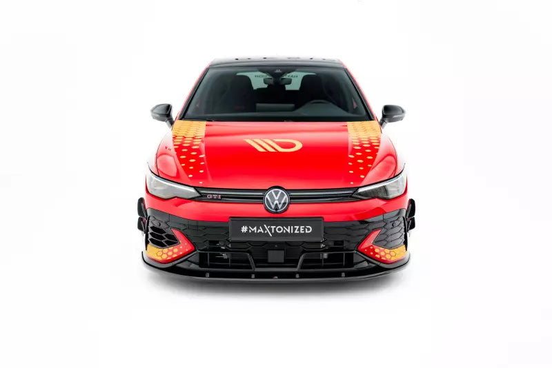 Maxton Design Frontlippe V.2 für VW Golf 8 GTI Clubsport Facelift Hochglanz schwarz – Ansicht 2