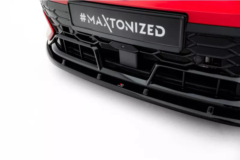 Maxton Design Frontlippe V.2 für VW Golf 8 GTI Clubsport Facelift Hochglanz schwarz – Ansicht 3